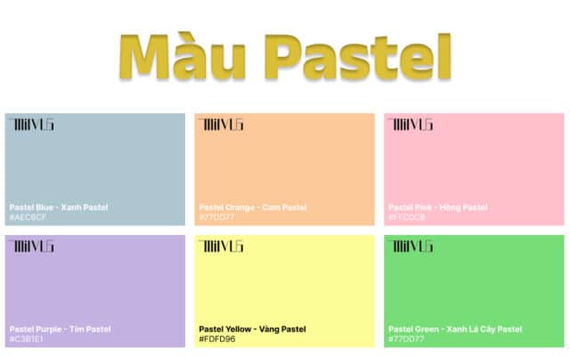 Màu Pastel Là Gì