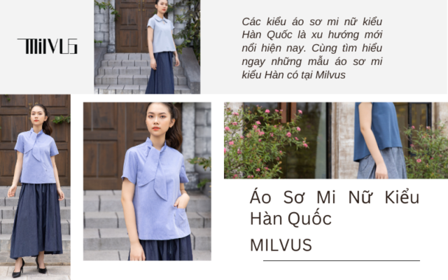 Áo sơ mi nữ kiểu Hàn Quốc