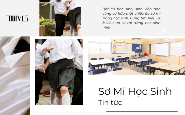 áo sơ mi trắng học sinh