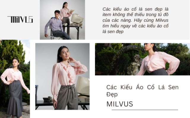 Các kiểu áo cổ lá sen đẹp