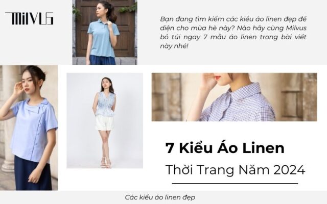 Các kiểu áo linen đẹp